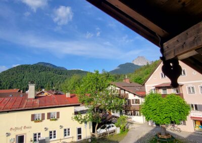 Fewo Bergluft Mittenwald - Ausblick vom Balkon